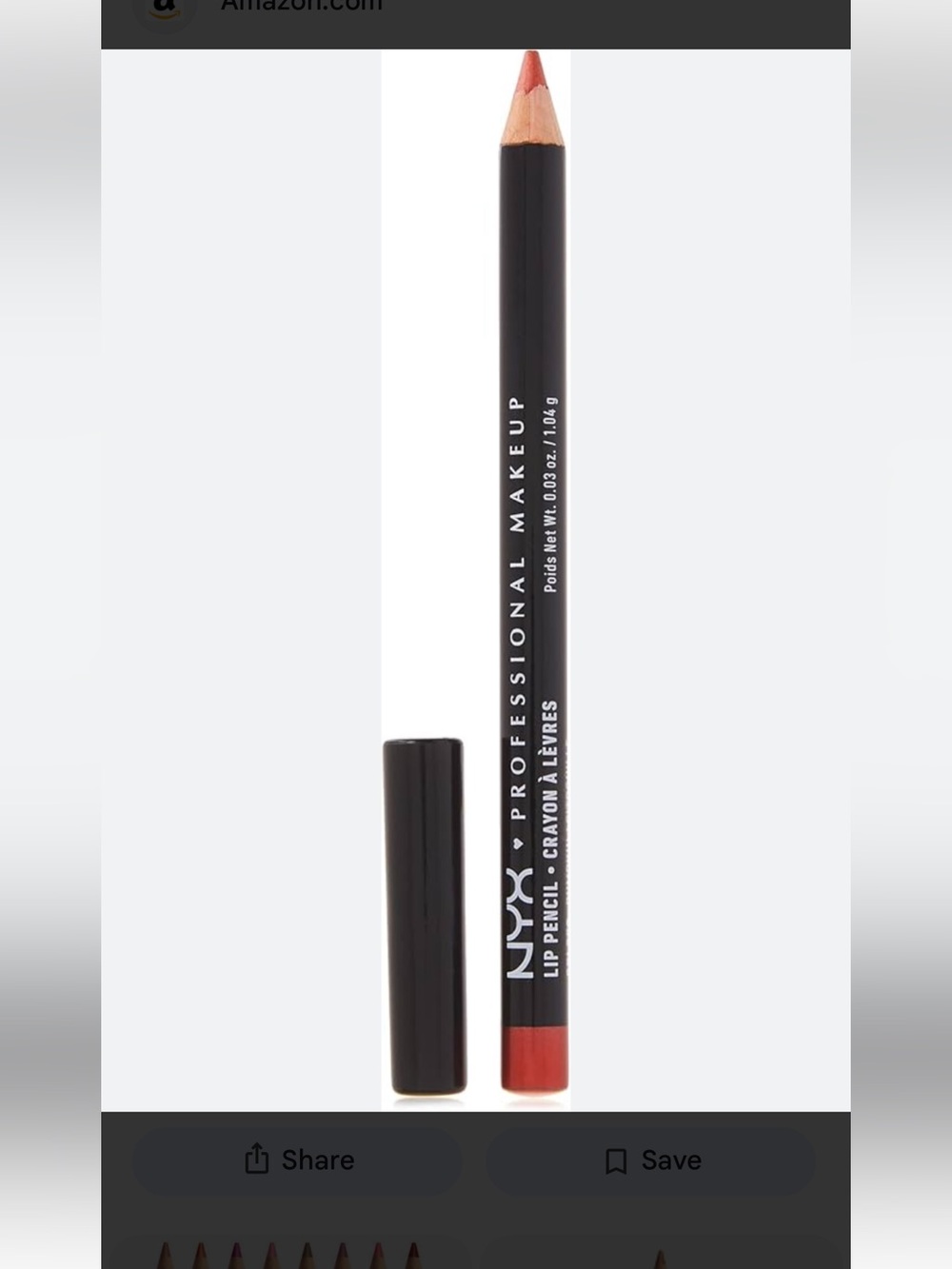4 pencils NYX LIP pencils pumpkin /citrouille #SPL 852 lip liner